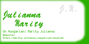 julianna marity business card